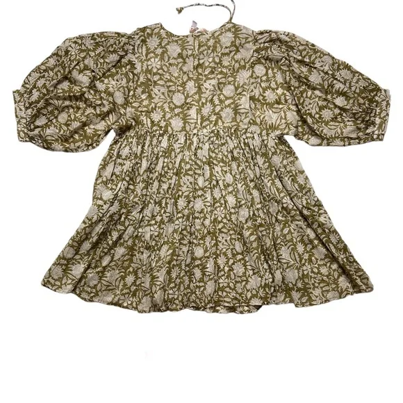 NEW Daughters Of India Kyra Mini Dress In Olive Size XXL - Picture 7 of 12